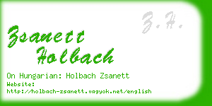 zsanett holbach business card